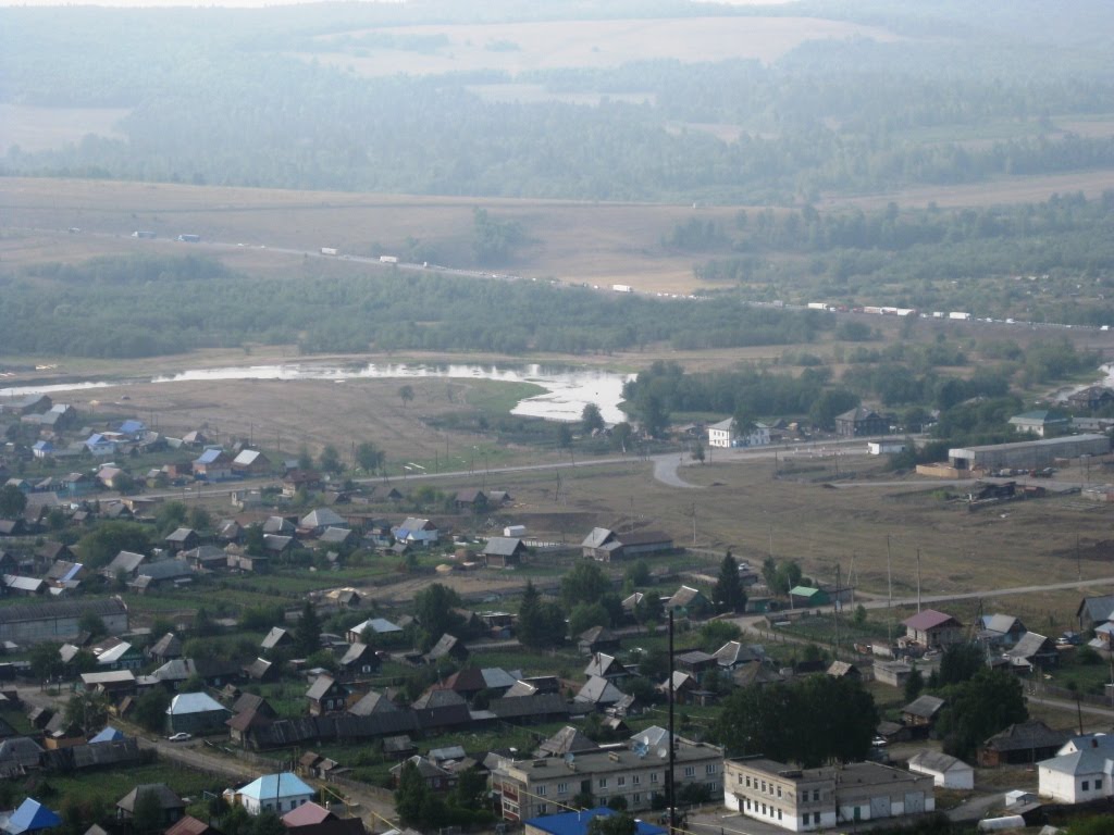 Город Сим с высоты птичьего полета