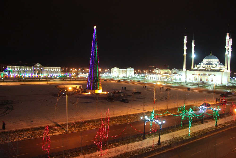Grozny at night