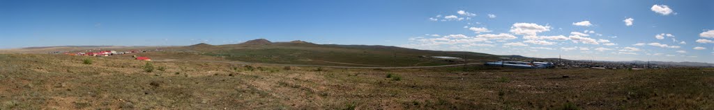 Панорама сопок, пгт. Забайкальск, 23.06.2011