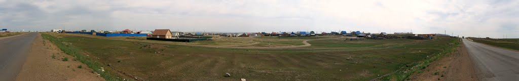 Вид Забайкальска с трассы, июнь 2011