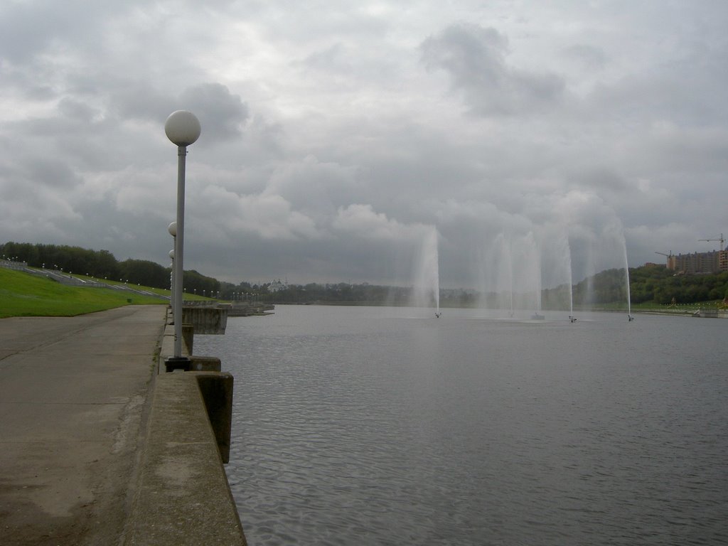 Cheboksary Bay, looking south