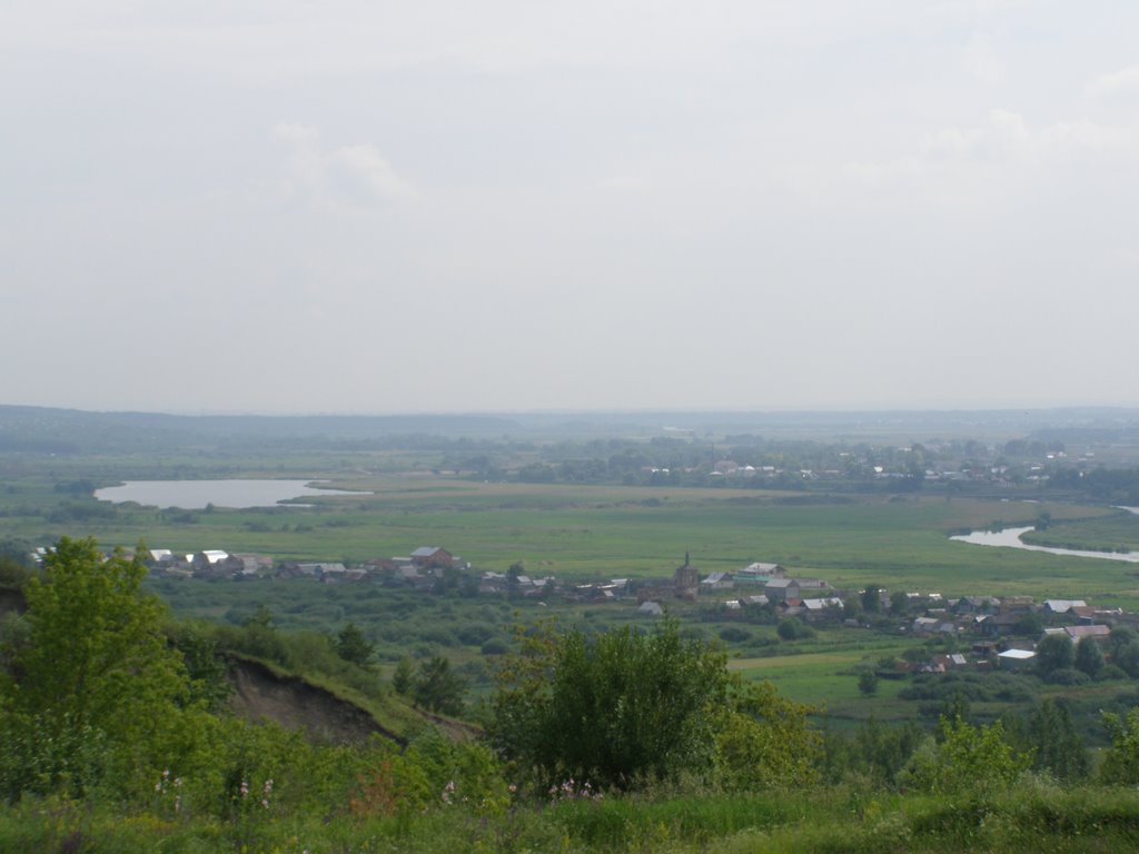 Вид на р. Свиягу, с. Лаишевка, с. Подгородная каменка