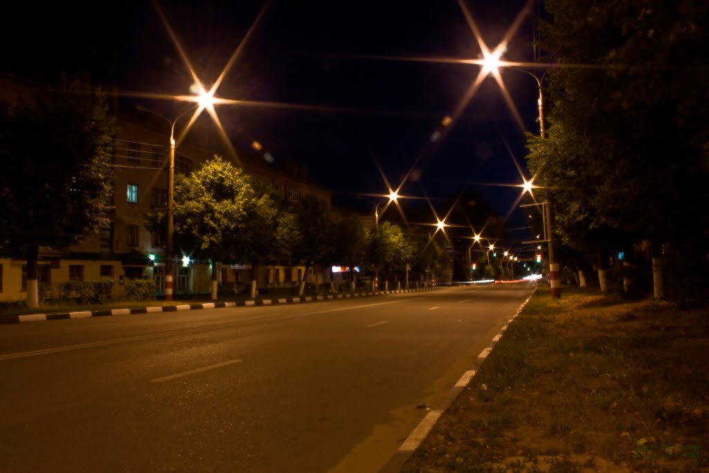 Улица Ленина(ночью)