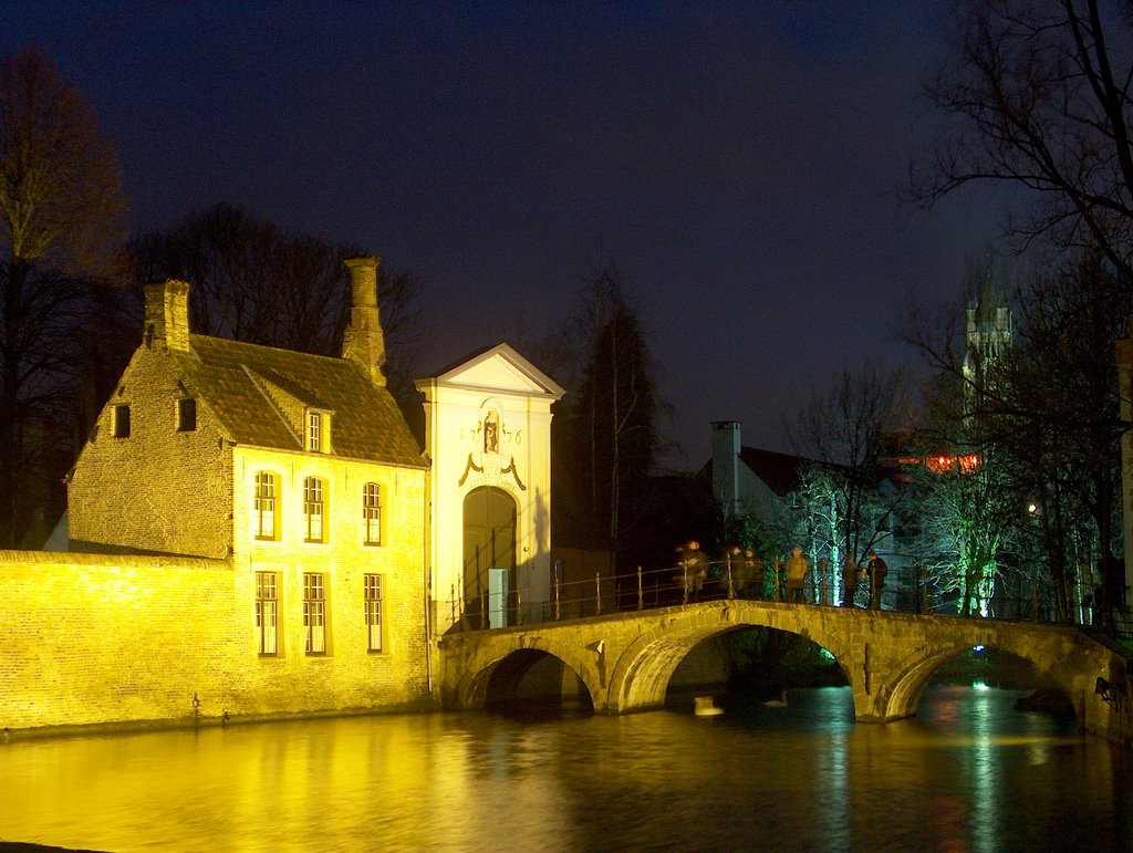 Bridge & Convent by Night - Brugge