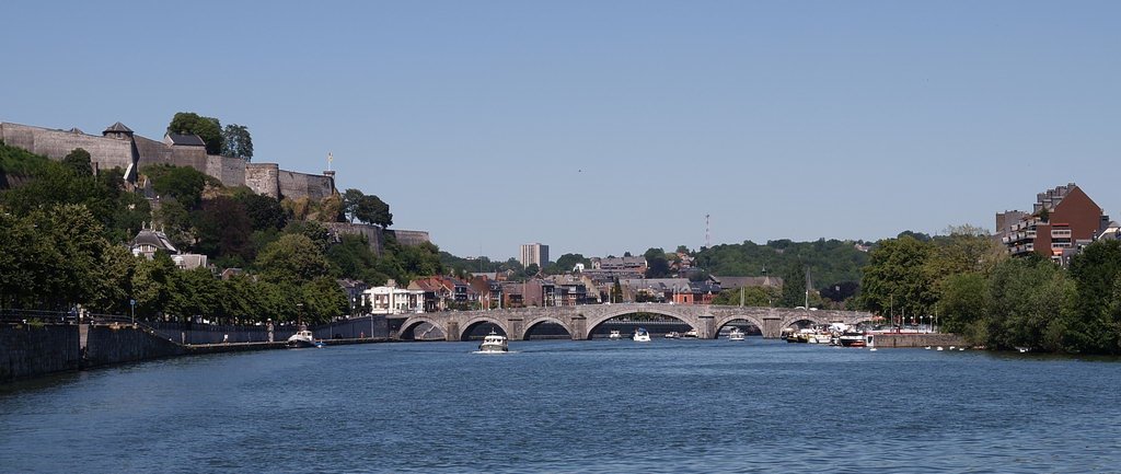 Citadelle - Namur / Bridge of Jambes on the Meuse (Maas) river