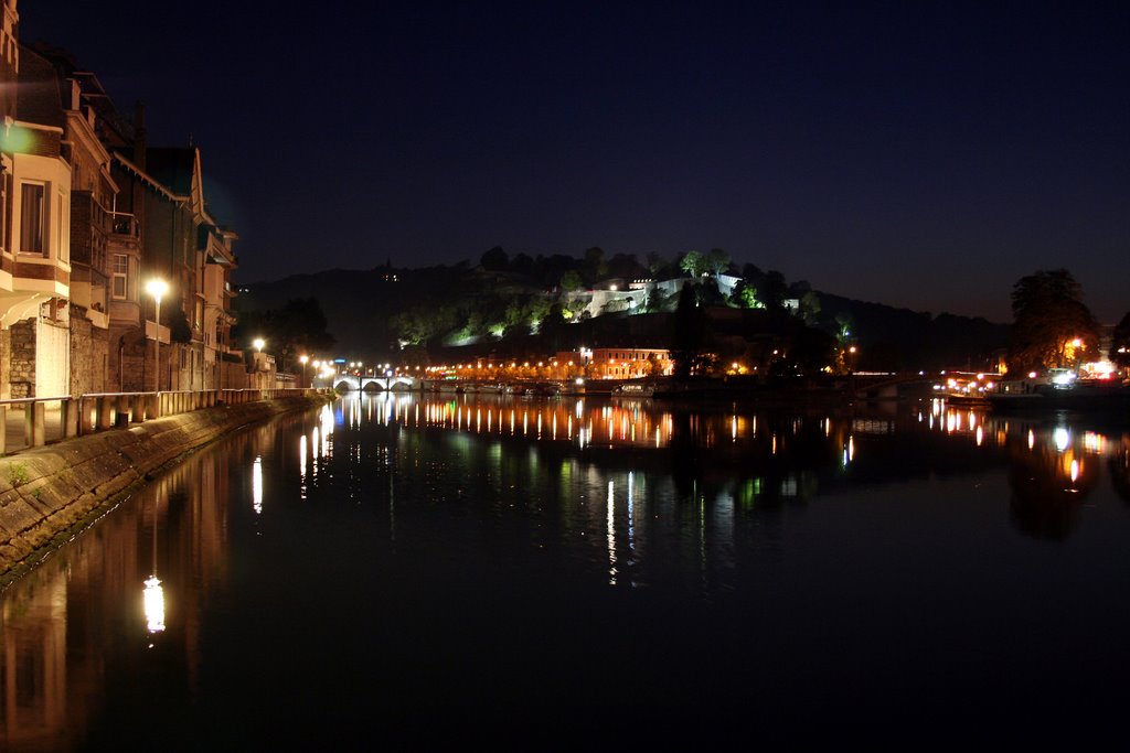 Namur, le confluent de la Sambre et de la Meuse