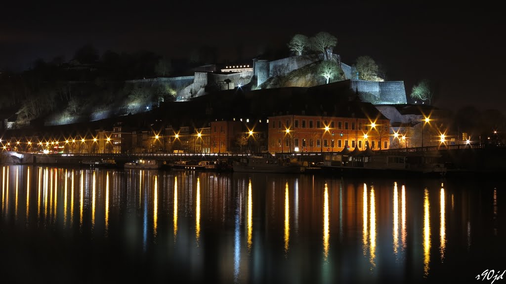 Citadelle de Namur & la Meuse (nuit)