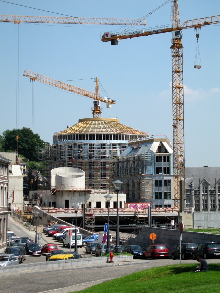 Liège: les annexes du Palais de Justice en construction