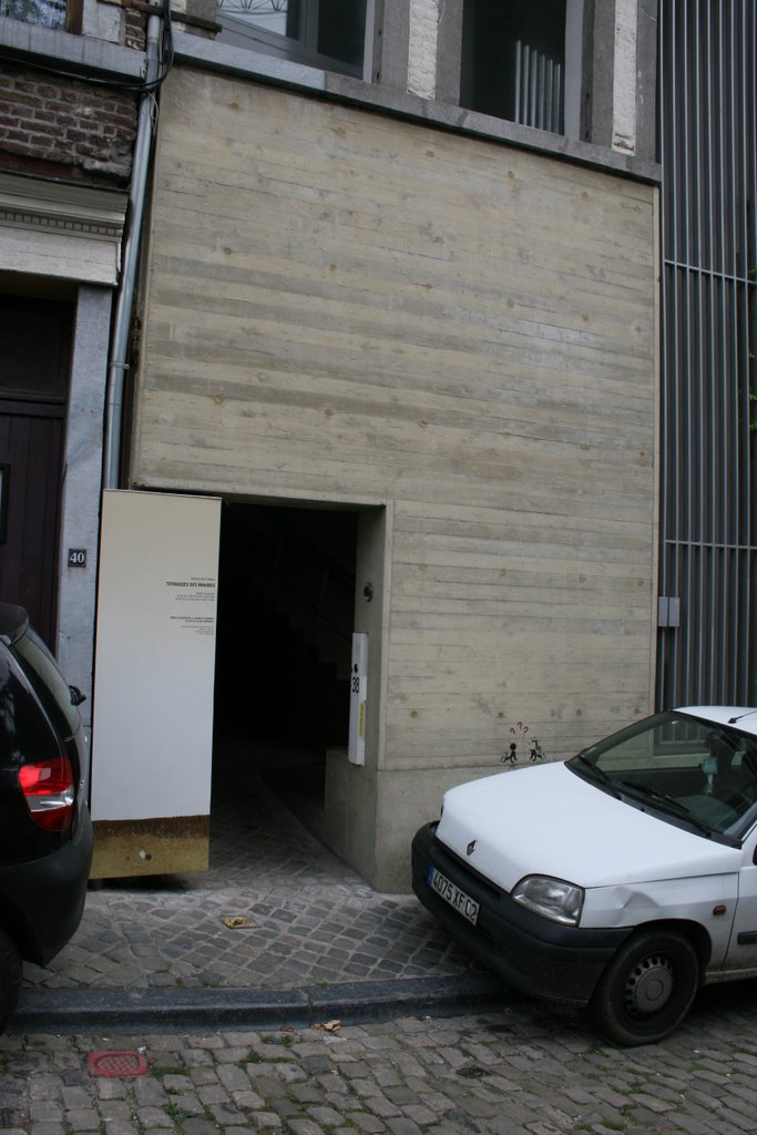 Liège. Entrée vers les Terrasses des Minimes