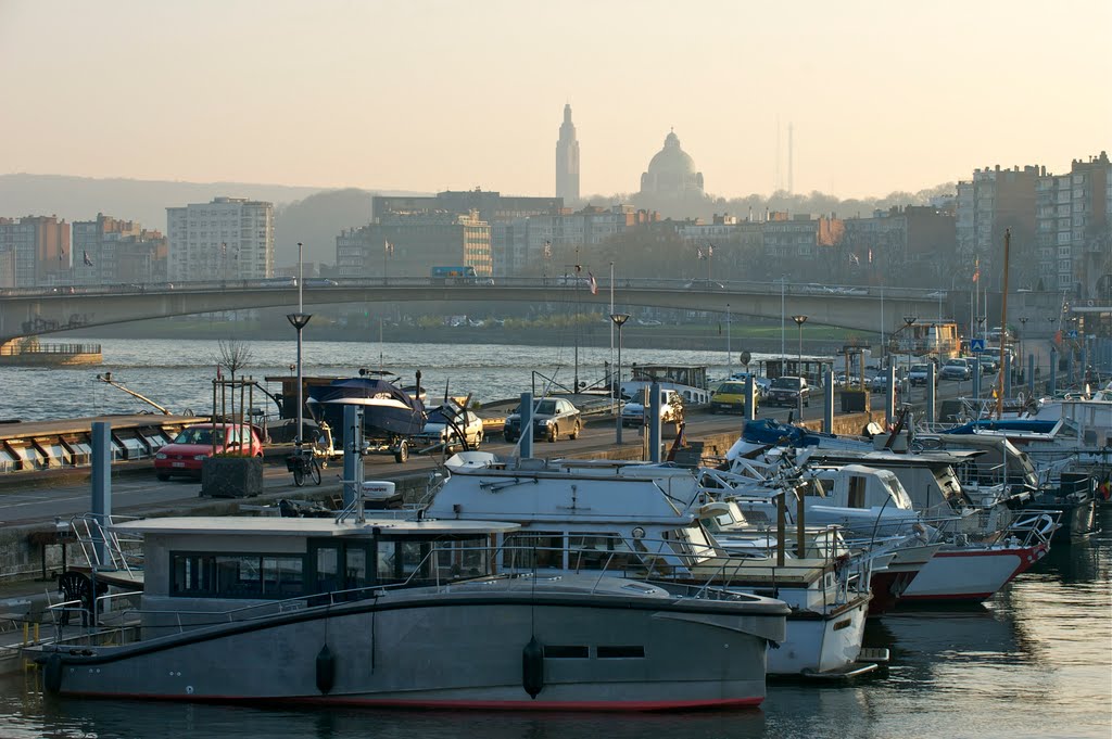 La Meuse , le port des Yachts