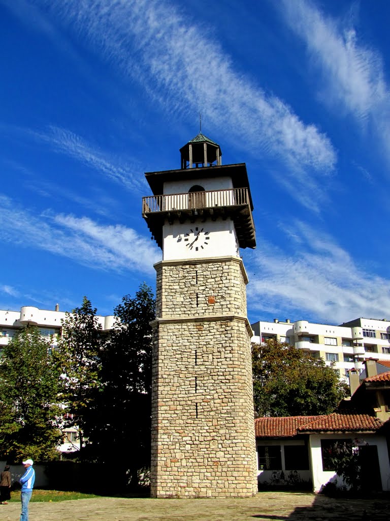 Dobrich, Clock tower in Еthnographicаl complex  "The old Dobrich"