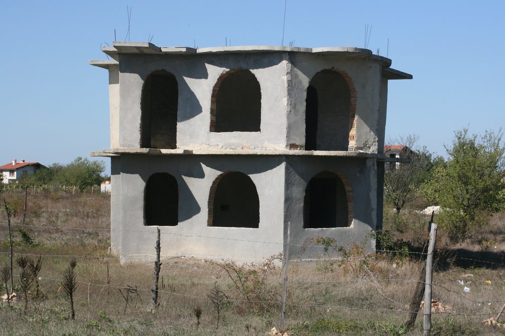 unfinished building