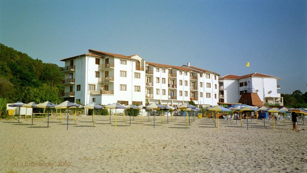 Hotel Palma in Kranevo vom Strand, 2003