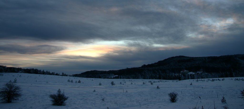 Winter Sunset, Uzana
