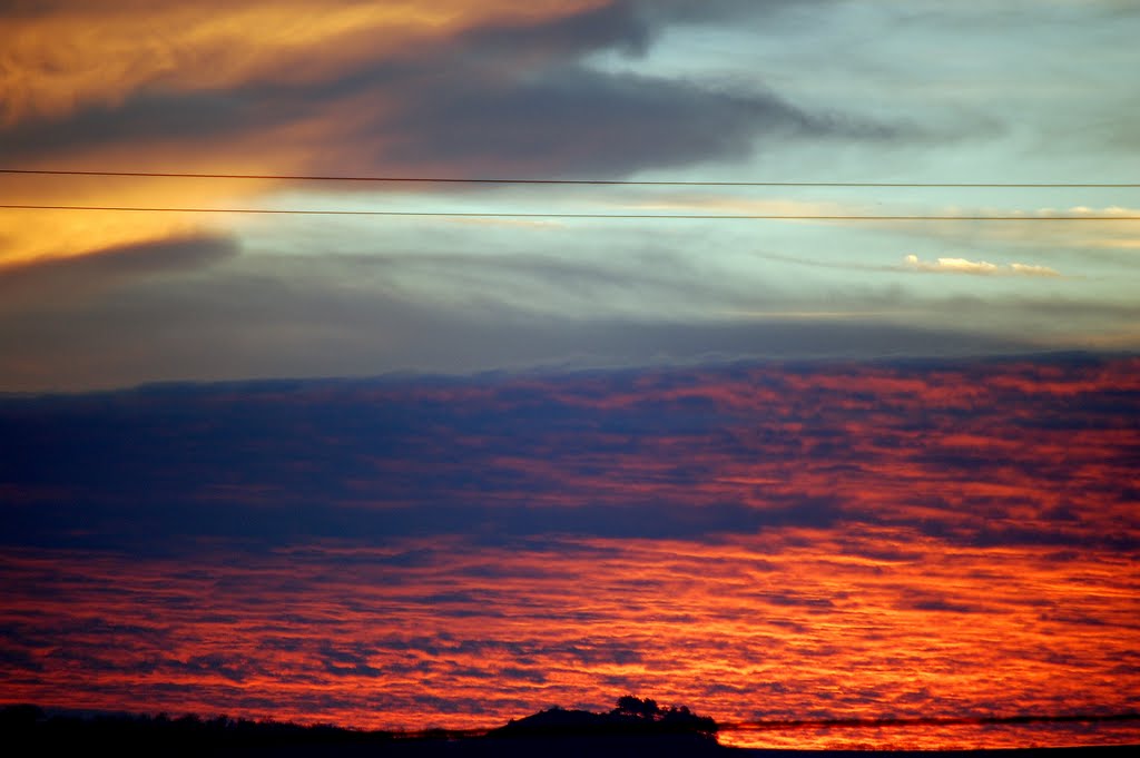 Sunset in lava