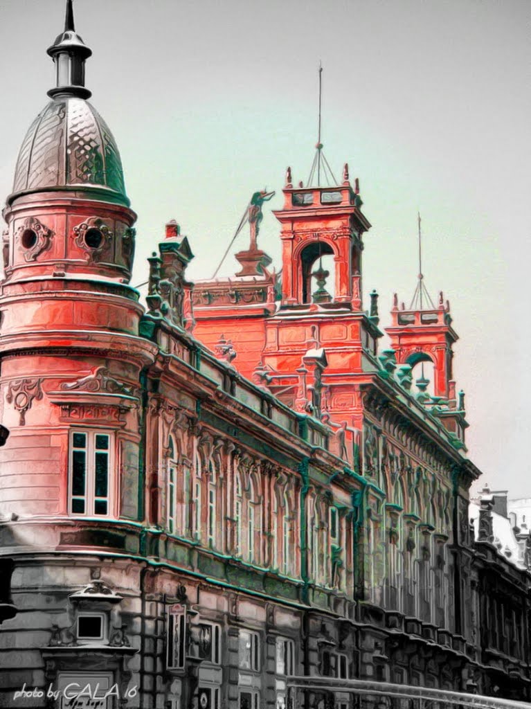 old architecture of Ruse  -  Ruse Theatre  /   старата архитектура на Русе  -  Русенски драматичен театър  / Доходното здание /