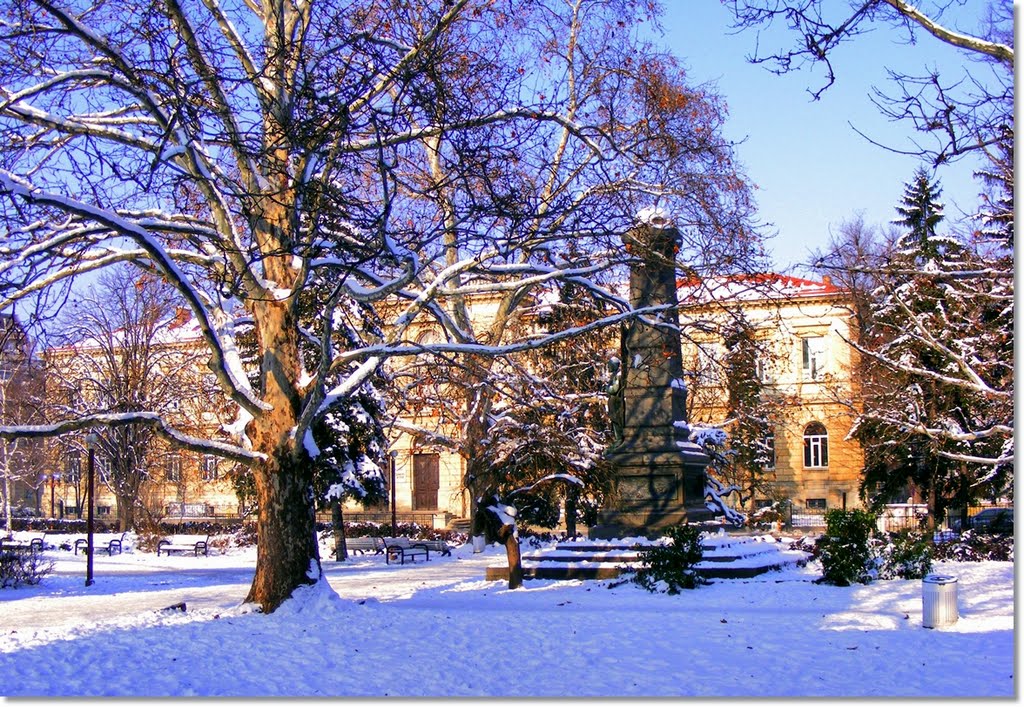 Ruse - Alexander Battenberg Square in the Winter