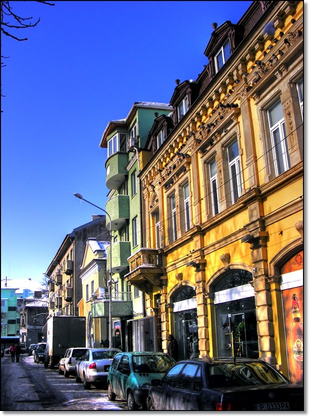 Ruse - Buildings at Ivan Vazov Square