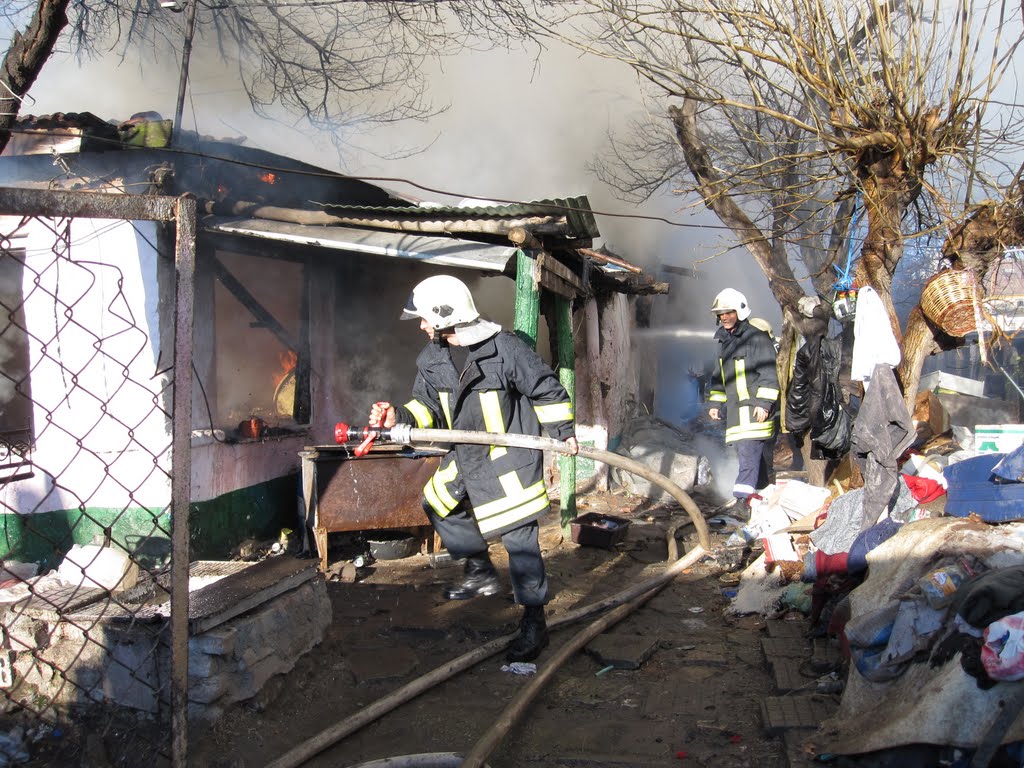 Пожар на ул."Теменуга" гр.Свиленград на 03.02.2010 год.
