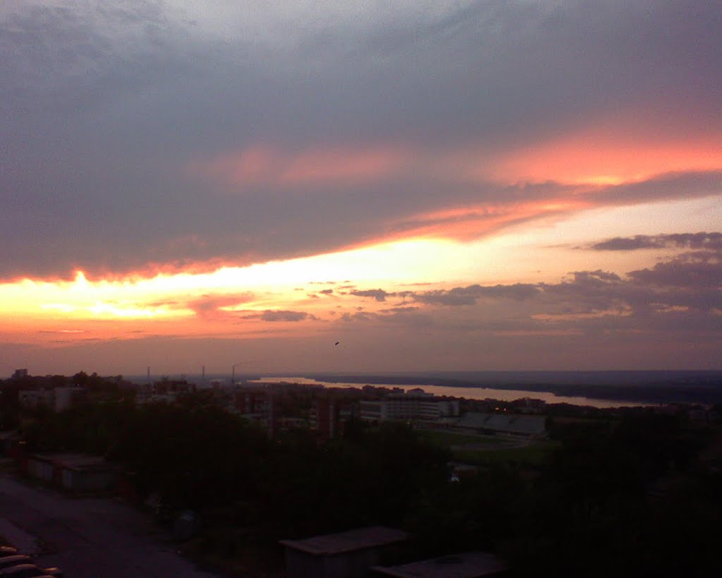 The Sunset in Svishtov