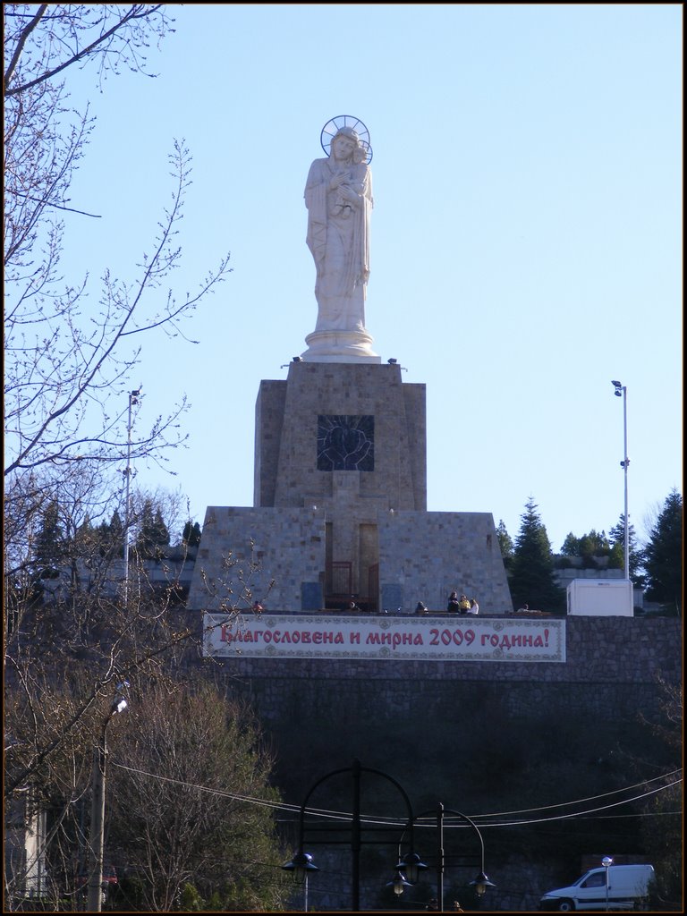 Monument of Blessed Virgin Mary - Haskovo , Bulgaria.