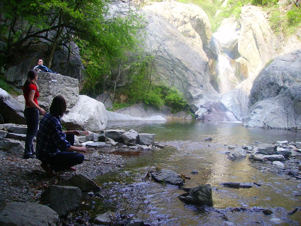 Karlovo waterfall next to the power plant
