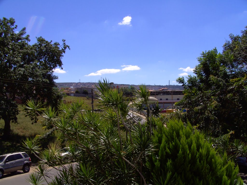 Vista da janela do Hospital SAMUR, Vitória da Conquista, Bahia, Brasil