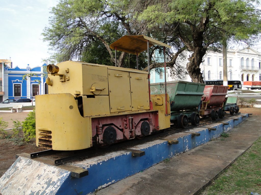 Trenzinho na Praça da República em Corumbá - Mato Grosso do Sul - Brasil