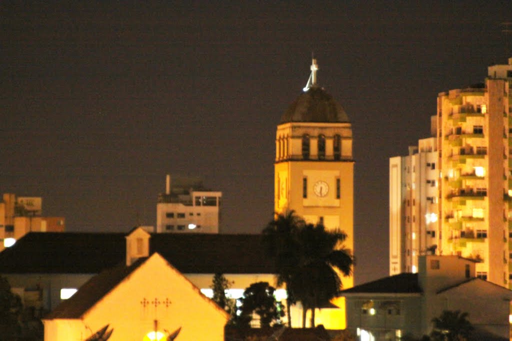 Vista do Santuário à noite