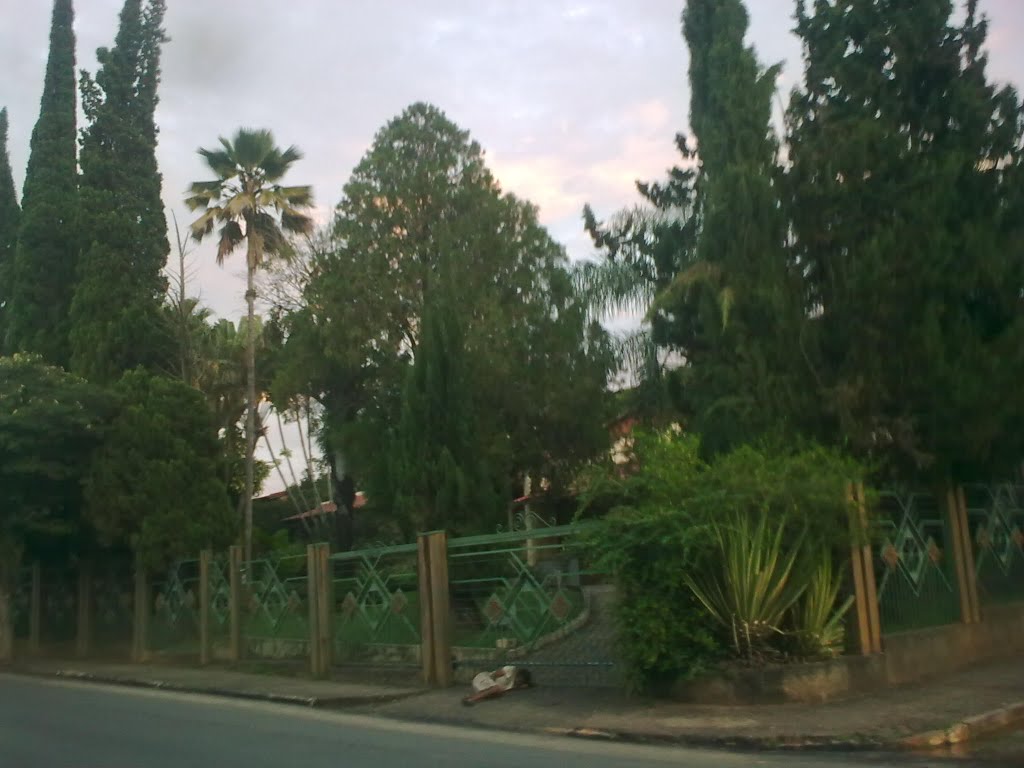 Entrada de uma casa  no Bairro de fátima