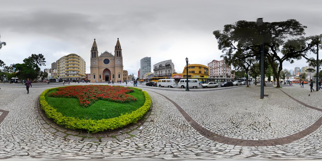 Panorâmica 360º da Catedral Basílica Menor da Nossa Senhora da Luz - Curitiba - Paraná - Brasil
