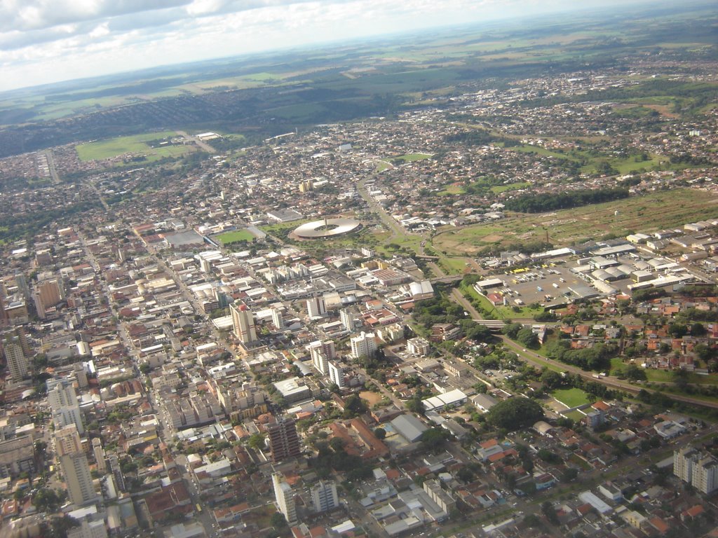 Londrina from the airplane