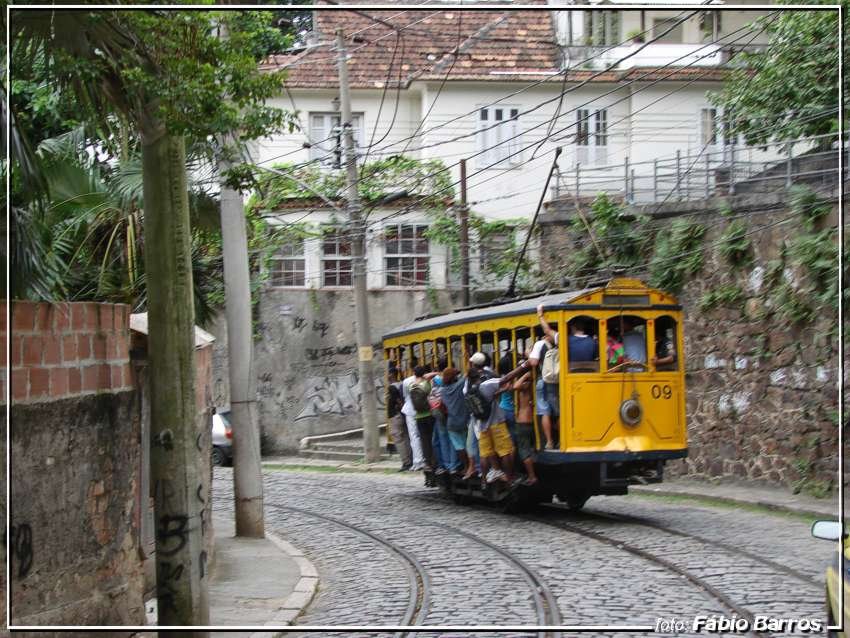 Bonde lapa-Sta Teresa -  Foto: Fábio Barros (www.cidade3d.blogspot.com.br)