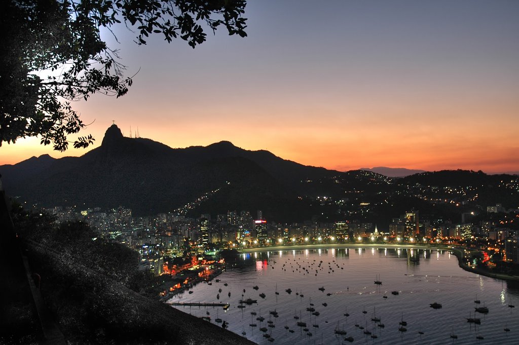 View to Botafogo, Rio de Janeiro from Sugar Loaf