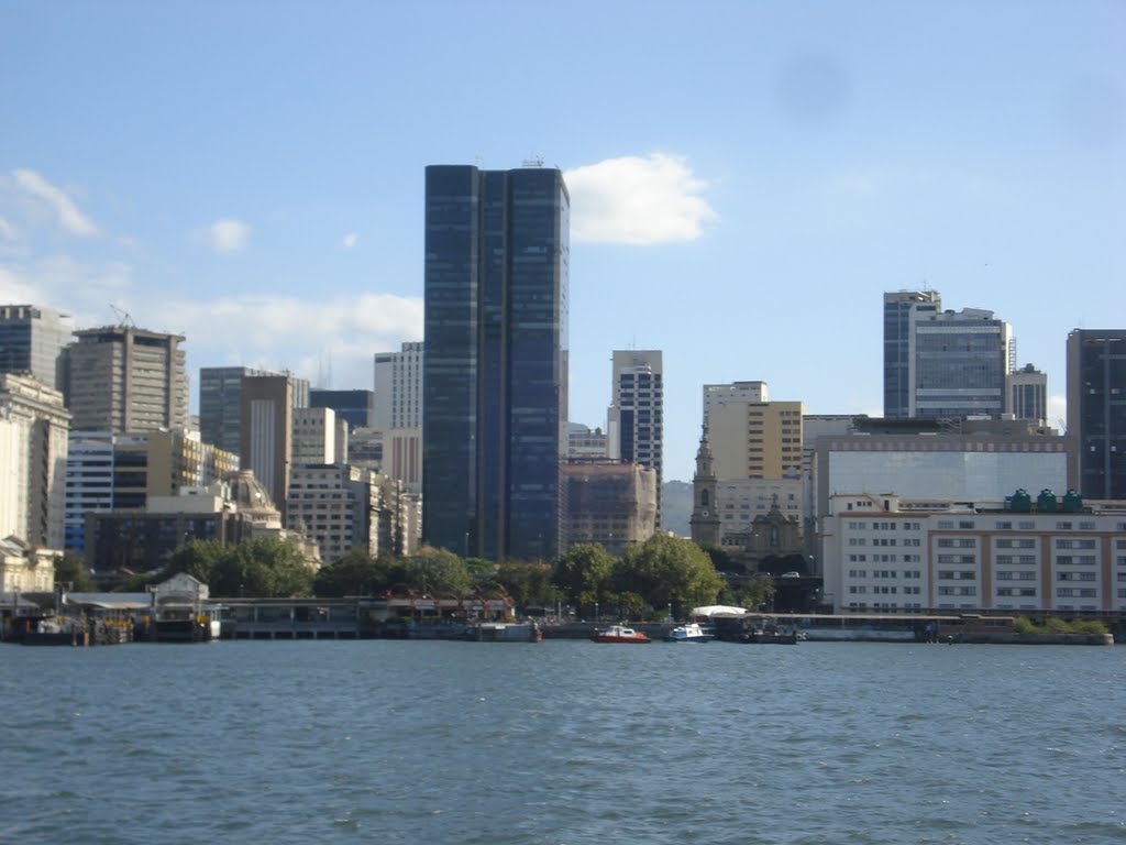 Downtown Rio de Janeiro from Guanabara Bay