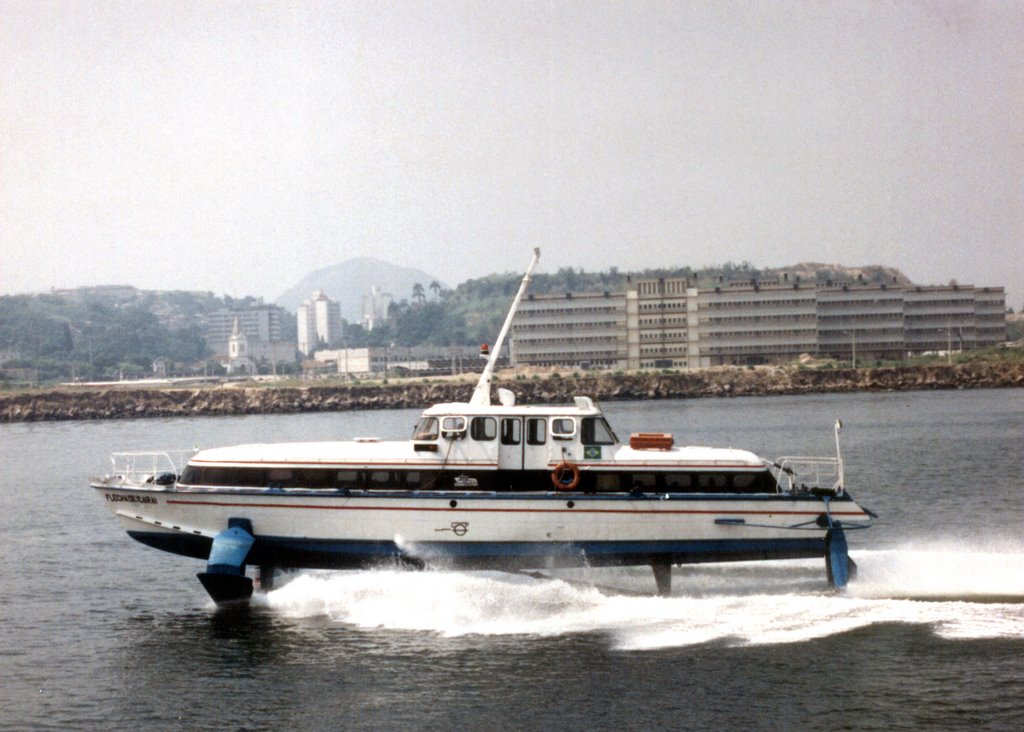 Travesia Rio x Niterói no aero-barco Flexa de Icaraí - Niterói - Rio de Janeiro