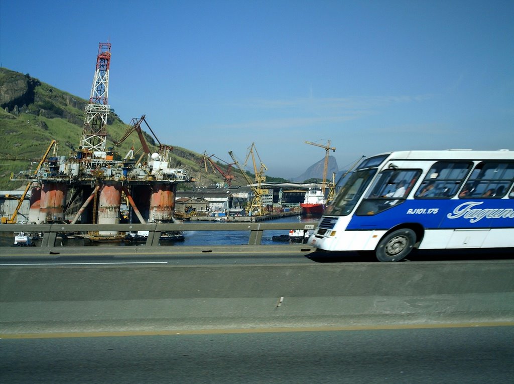 ESTALEIRO, PLATAFORMA, SOBRE A PONTE