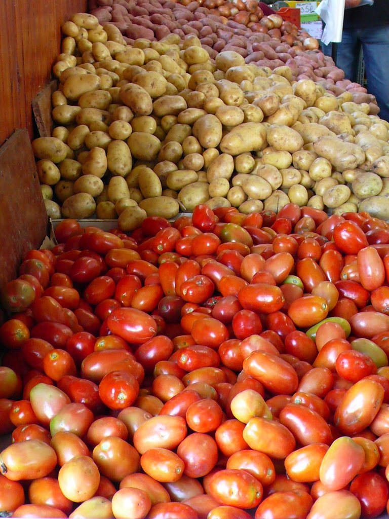 mercado de colores, en Pelotas, Brasil
