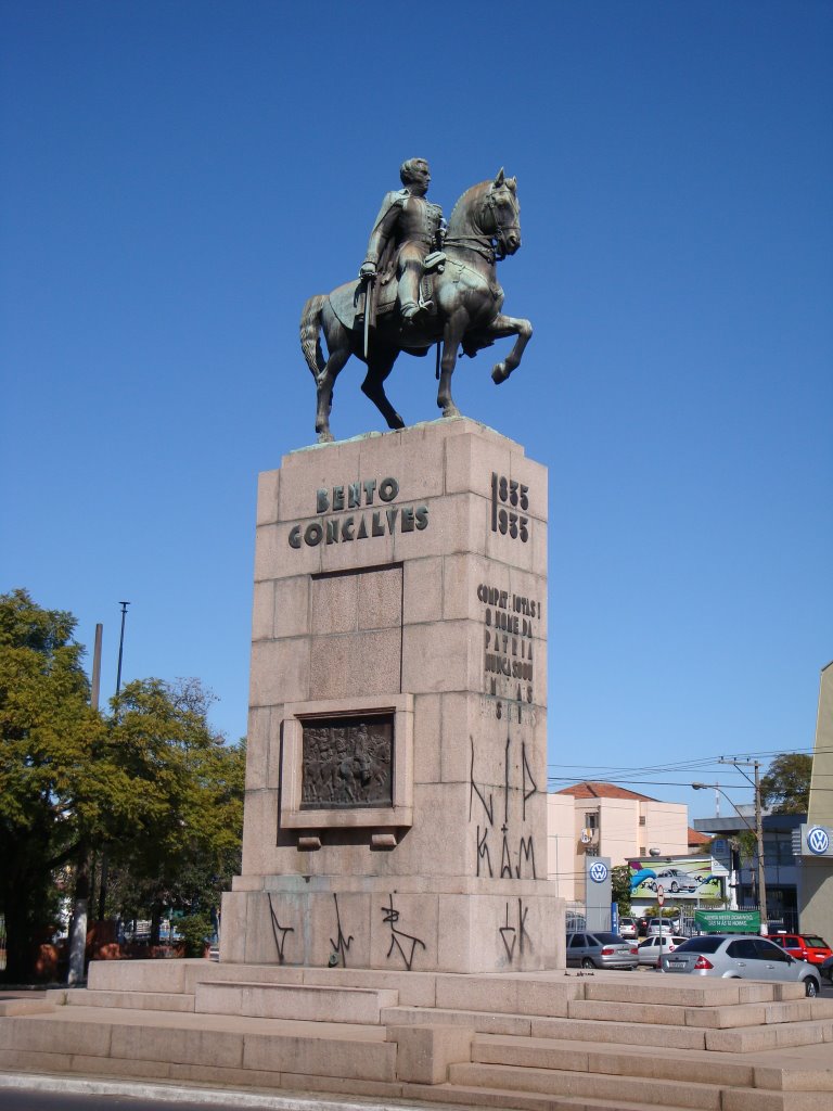 Monumento à Bento Gonçalves - Av. João Pessoa - Porto Alegre - RS - jul/2009