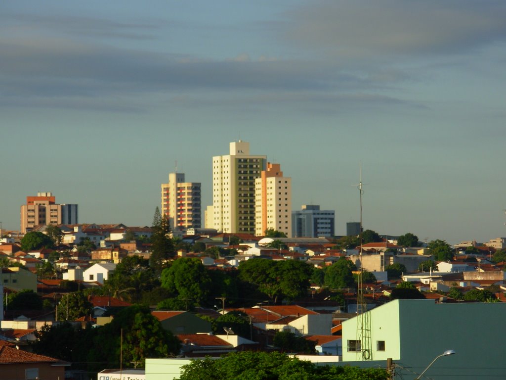 Prédios ao sudoeste de Marília