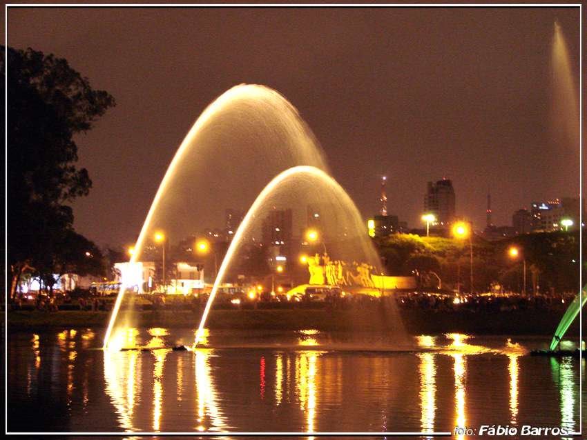 Fonte do Parque Ibirapuera -  Foto: Fábio Barros (www.cidade3d.blogspot.com.br)
