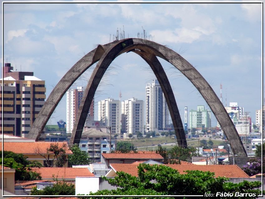 Sorocaba  (ao fundo  Carrefour  e  região do Campolim) - Foto: Fábio Barros (www.cidade3d.uniblog.com.br)