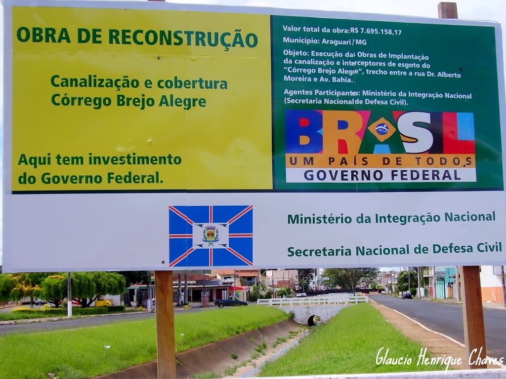 * Antes da canalização do Brejo Alegre
