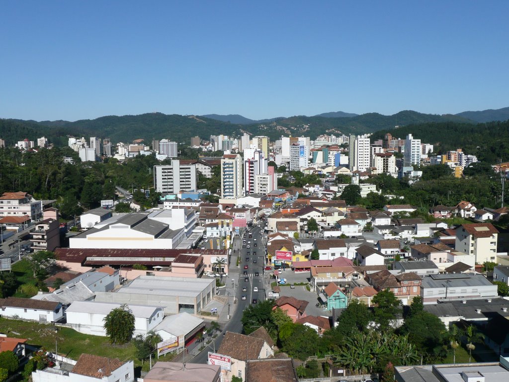 Vista do Centro a partir da Rua Victor Konder