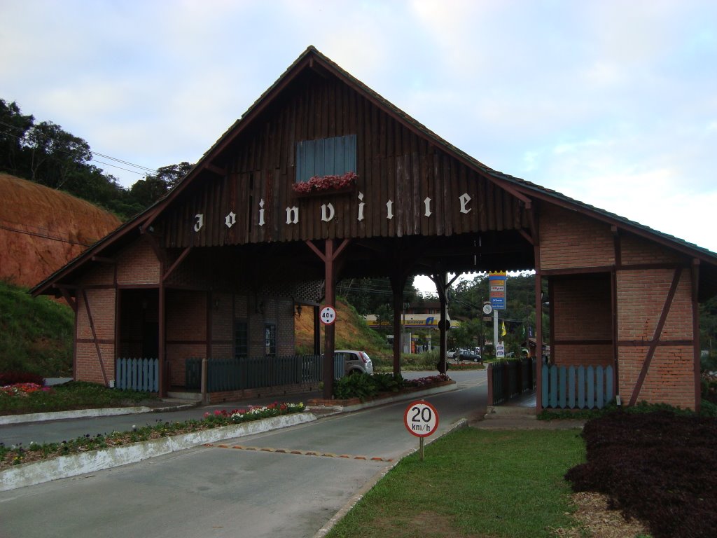 Portal da entrada da cidade de Joinville, Santa Catarina,Brasil.