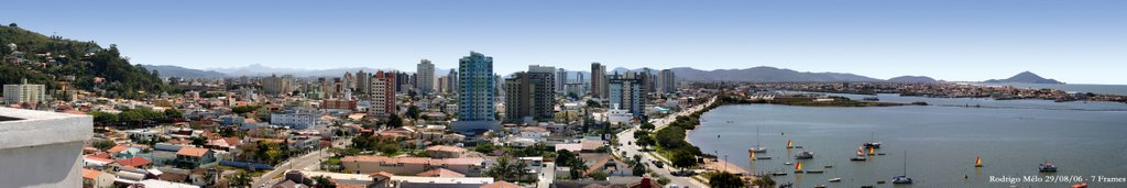 Panorama of Itajai - View from Saco da Fazenda