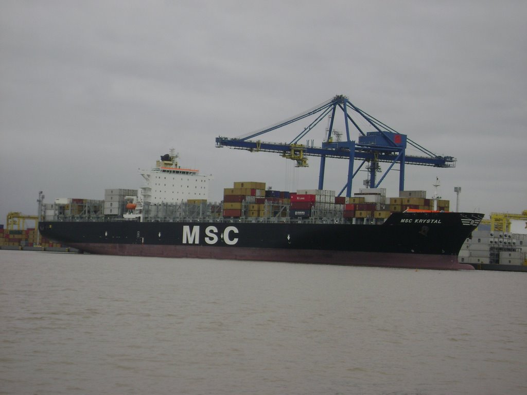 Navio atracado no Porto de Navegantes - SC