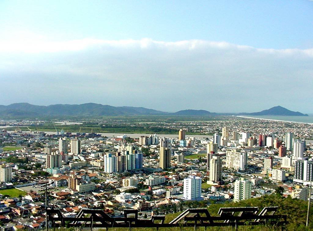 Itajaí e Navegantes SC, vista panorâmica - by Wolfgang Wodeck