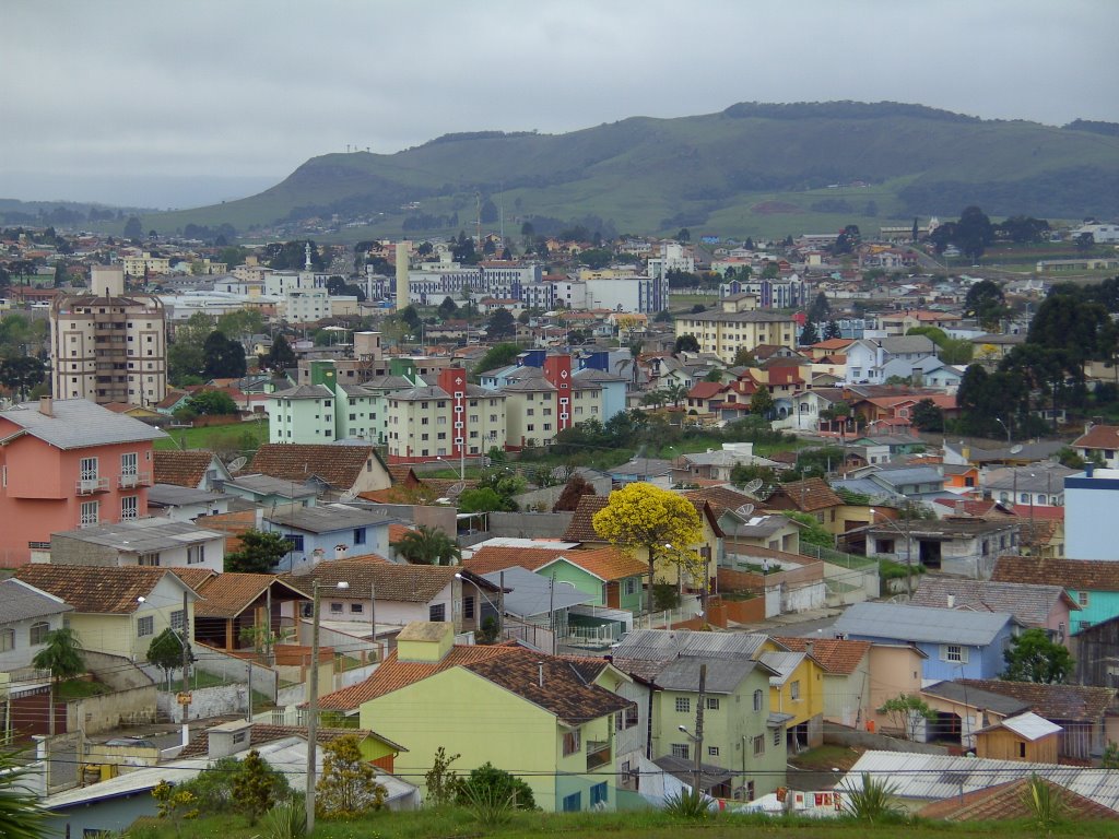 Vista da cidade de Lages, SC, Brasil
