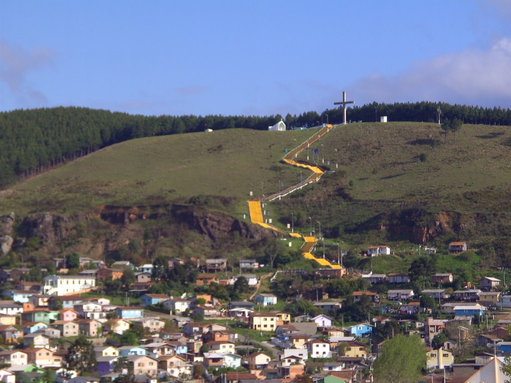 Morro da Cruz, visto da FACVEST - Lages, SC, Brasil